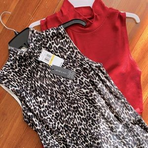 Sleeveless Mock Turtle Neck